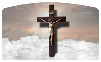 DACRO-107-BZ Crucifix Clouds Bronze